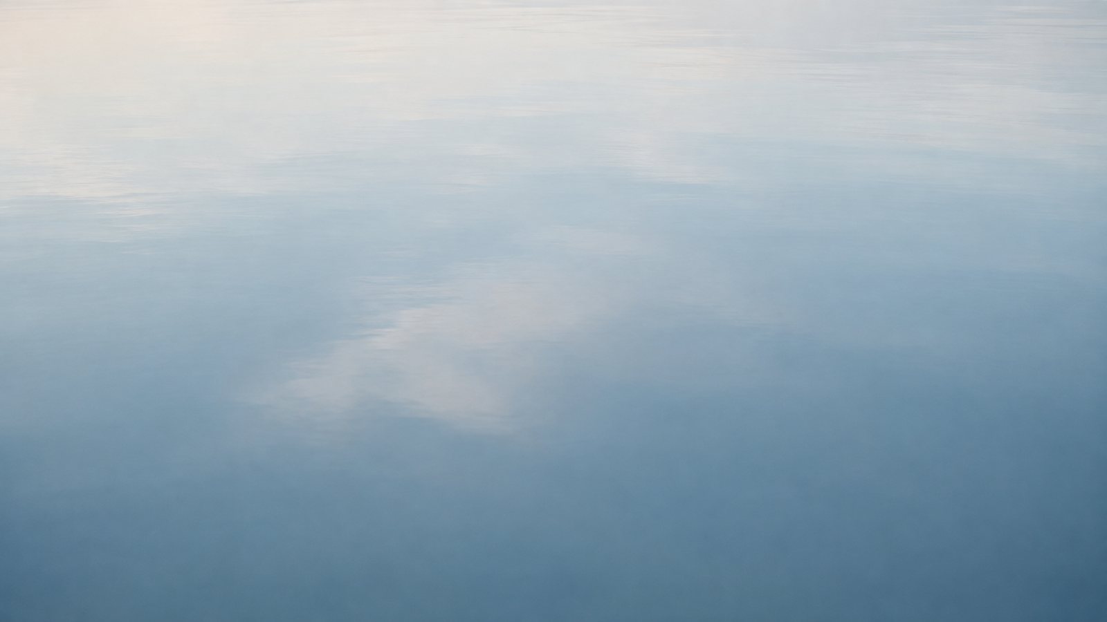 Mirror-flat water